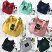 New Fashion Women Canvas Bags Totes Shoulder Bag Preppy Style Girls Handbag Students Book Crossbody Bags