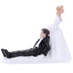 Hot Fashion Synthetic Resin Bride & Groom Wedding Cake Topper Romantic Wedding Party Decoration Adorable Figurine Craft Gift