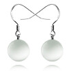 White Opal Stone Hanging Drop Earrings For Women Vintage Fashion Jewelry Valentines Day Gift WHC45