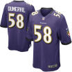 Mens Football Jersey Baltimore Ravens Elvis Dumervil Purple Game Jersey