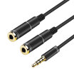 Adaptador De Cable De 35mm Jack Audio Auricular Auricular Y Splitter Para Tabs Laptop