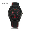 Quartz Watch Men Silicone Strap Wrist Watch Casual Sport Male Clock