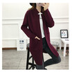 Sweater women 2018 autumn&winter long knitted cardigan Korean hot style stand-up collar womens coat