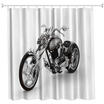 Dragon Locomotive Polyester Shower Curtain Bathroom Curtain High Definition 3D Printing Water-Proof