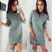 Round neck long sleeved skirt