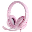 Meedasy Over-Ear Gaming Headphone 35mm Bass Stereo PS4 Gaming Headset Microphone l Xbox One PS4 Smartphones Isolation Pink