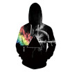 Aowofs New Mens 3D Printed Zipper Hoodies Womens Hooded Sweater Suede Inside BLL019