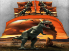 3D Prehistoric Tyrannosaurus Printed 4-Piece Bedding Sets