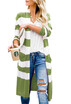 Long striped cardigan