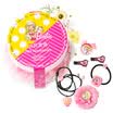 Barbie hair tools Hair band Elastic band combination Children series 2 pair of rope 1 star 1 magic band 1 pair clip Acrylic hair tool color random