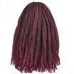 18 Afro Marley Braids Hair Crochet Braids Hair Curl Crochet Synthetic Braiding Hair 100gPiece Brown Black Purple Color