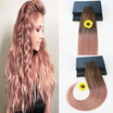 14-24" Brazilian Remy Hair Ombre Balayage Color 100GSet Full Set Hair Weft Extensions 100 Human Hair