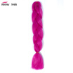 Ishow 24inch Synthetic Braiding Hair Pure Color HighTemperature KanekalonJumbo Braid Hair Extensions Crochet Yaki Texture 1pc100g