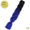 AISI HAIR 100gpcs 24inch Kanekalon Jumbo Braids Hair Ombre Two Tone Colored Synthetic Hair for Dolls Crochet Hair