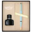 Hero HERO 981 pink blue gold clip gold pen ink gift box set