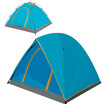 Red Camp Outdoor Tent 3-4 Double Windproof Rainproof Camping Tent Lake Blue