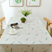 Ming-Poly fabric waterproof tablecloth simple modern garden small fresh tablecloths tablecloths cloth fabric feather green 125cm 175cm