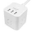 Good work lengon usb socket a turn four converter smart cube power socket insert row multi-functional vertical control of the new national standard patch panel XD-Q604U3 168M