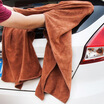 Cherished strong thickened thickened extratan wipes can not turn off the car polishing towel home multi-purpose bath towel brown coffee color