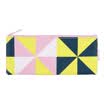 Kinbor canvas pencil bag female models small fresh stationery bag student school supplies triangle KBB22473