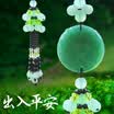 Biaz Auto Decoration Pendant Car Interior Decoration Security Pose Rearview Mirror Car Pendant Jewelry Auto Accessories BGJ02 Lucky Gourd Black
