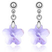 Austrian Crystal Flower Dangle Earrings For Women Silvet Color Drop Earrings Fashion Jewelry Friendship Party Gift 3658