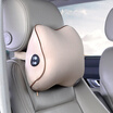 JiGi GiGi car headrest G-1510 space memory cotton frequency conversion massage headrest car neck pillow ivory apricot