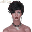 AISI HAIR Synthetic Short Pixie Cut Wigs for Black Women Wavy Heat Resistant Hairstyle