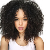 AISI HAIR High Temperature Fiber Long Black Color Afro Kinky Curly Synthetic Hair Wigs for Black Women