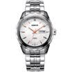 According to wave EBOHR watch the city classic series of tungsten steel ring belt mechanical couple table male watch 50020218