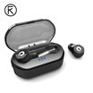 IKF F8 Split Bluetooth Headset Binaural Running Mini Stealth In-Ear Air Real Wireless Apple vivo Huawei Millet OPPO Mobile General Black