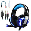 Gaming Headset Beexcellent Over-ear Stereo Bass Wired Hi-Fi Gaming Headphones USB&35mm Noise Reduction with Microphone & LED Lig