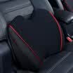 ICAROOM car waist memory foam car waist back cushion office seat pillow cushion car four seasons universal lumbar pillow I-605MAC-B Knight Black