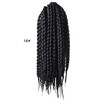 12" 18" 24" Crochet Box Braids Synthetic Hair 12 Roots Pure Colors Crochet Braiding Hair Extensions 90-100 g