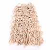 20" Faux Locs Curly Crochet Hair 24 Roots Synthetic Crochet Braids Hair Extensions Pure Color Crochet Braiding Hair
