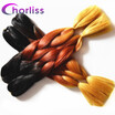 1pcspack Chorliss 24" Ombre Braiding Hair Crochet Braids Synthetic Crochet Hair Extension 100gpack