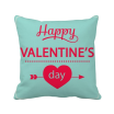 Happy Valentines Day Green Heart Square Throw Pillow Insert Cushion Cover Home Sofa Decor Gift