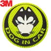 3M reflective dogincar safety warning car scratches car stickers car stickers diameter 10cm fluorescent yellow green