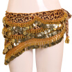 2017 Fashion Crystal Sequins Coins Belly Dance Hip Scarves Wrap Leopard waist chain