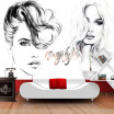 Photo Wallpaper Modern Abstract Art Beauty 3D Wall Murals Clothing Store Shopping Mall Backdrop Wall Decor Murales De Pared 3D