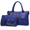 DEER LOVE handbag wild tide handbag shoulder Messenger bag two pieces suit LE170089 black