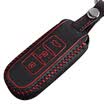 Huashi Toyota Highlander key bag hand sewing smart two-button black special steam key set keychain