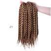 12" 18" 24" Crochet Box Braids Synthetic Hair 12 Roots Pure Colors Crochet Braiding Hair Extensions 90-100 g