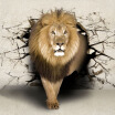 Custom 3D photo wallpaper 3D lion large living room bedroom mural wallpaper personality KTV Bar Cafe wallpaper