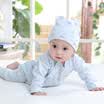 Jingdong joy joint name Bell kiss baby clothes newborn clothes open baby onesies clothing clothes romper B6151 blue 80 yards Jingdong commemorative models