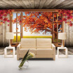 Custom 3D Wall Mural Wallpaper Maple Tree Landscape Photo Wallpaper For Living Room Sofa TV Background Bedroom Walls Home Decor