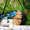 3D Wall Murals Wallpaper Chinese Natural Landscape Wooden Bridge Forest Bedding Room Sofa Backdrop Customized Photo Wallpapers