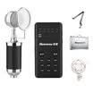 Newman MC09 live call wheat external sound card microphone universal anchor mobile computer fast special karaoke anchor microphone microphone recording equipment set black