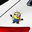 LMA Loma car sticker 3D stickers simulation cracks through the wall stickers Leopard rearview mirror stickers car decoration