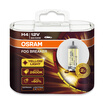 OSRAM Fog Breaker 2600K H1 H3 H4 H7 H8 H11 H16 9005 9006 12V Bulbs 200 Yellow Light 60 More Bright Car Halogen Lamps OEM 2pcs